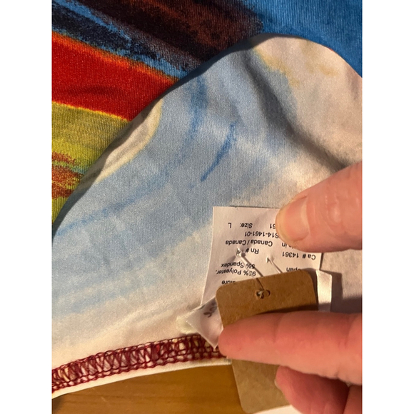 nwt polyester womens dress blouse ny modes crystal 3/4 sleeve neck choose sizes - Picture 14 of 14